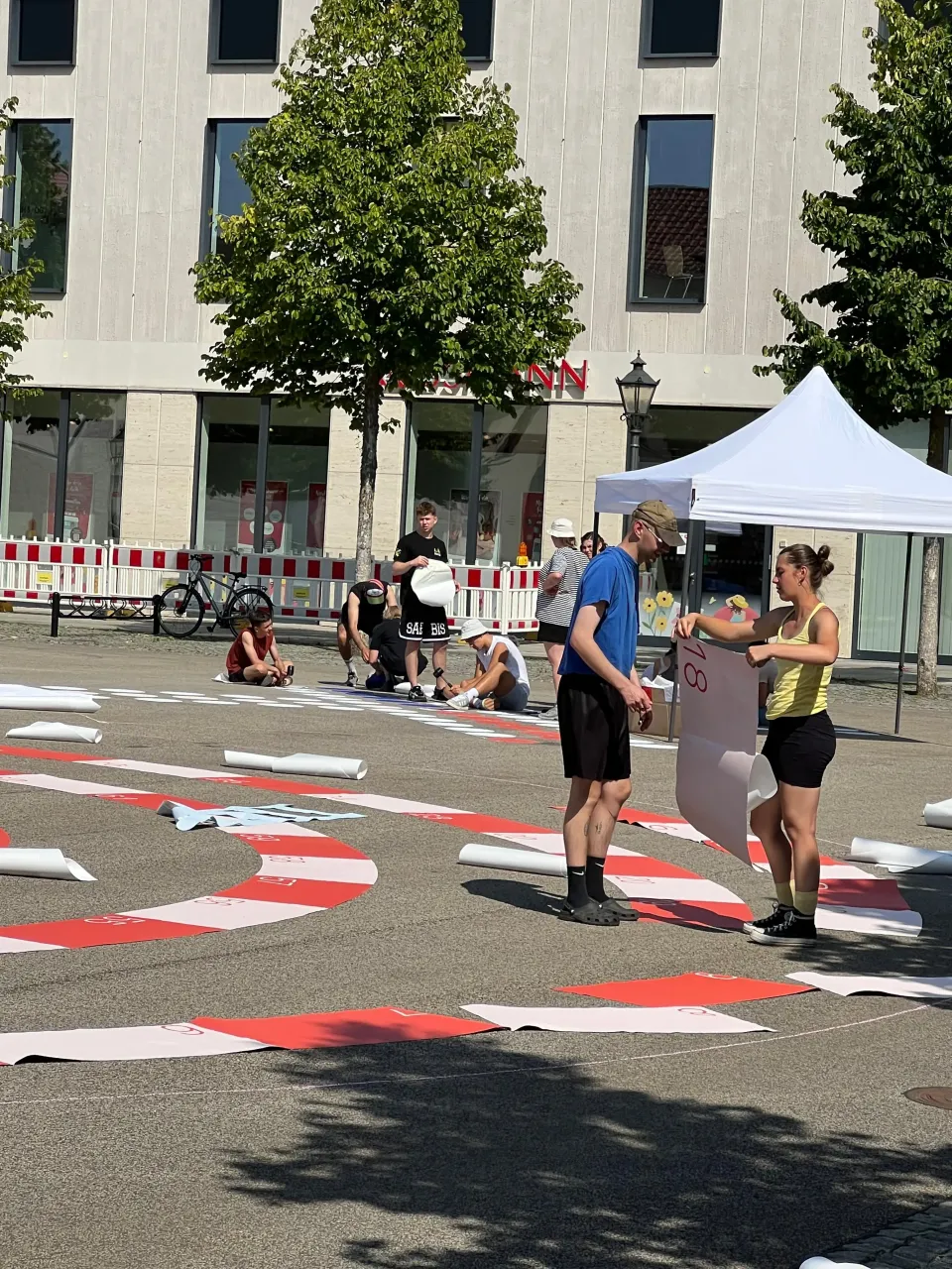 Projekt „Spielfeld Stadt“ auf Wittenbergs Arsenalplatz umgesetzt