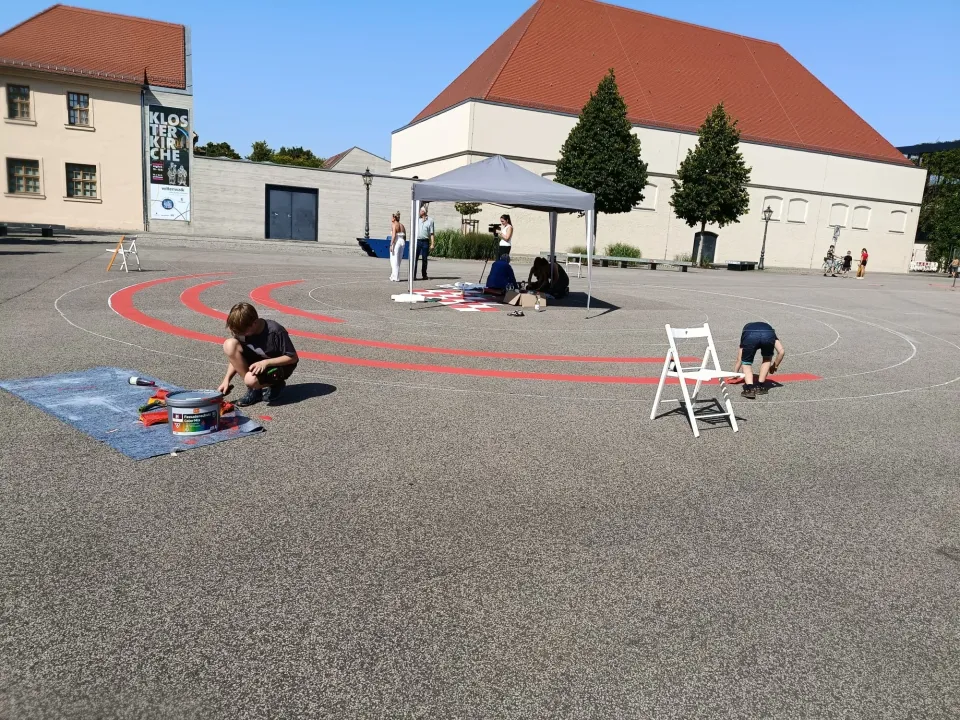Projekt „Spielfeld Stadt“ auf Wittenbergs Arsenalplatz umgesetzt
