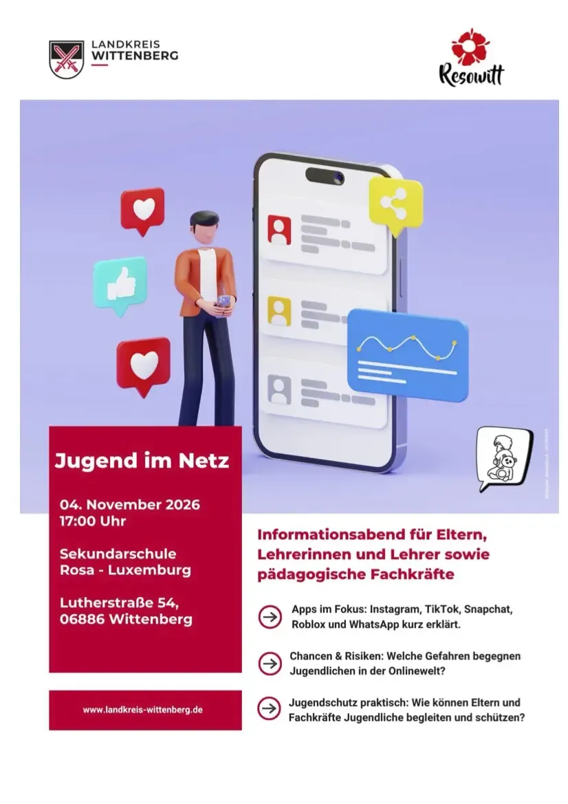 Flyer ThemenabendJugendimNetz
