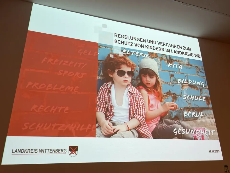 Präsentation zu Regelungen und Verfahren im Kinderschutz im Landkreis Wittenberg