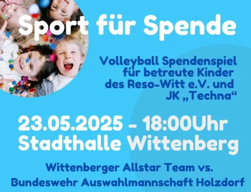 Volleyball-Spendenspiel am 23. Mai – Gemeinsam für betreute Kinder des Reso-Witt e.V. und JK „Techna“