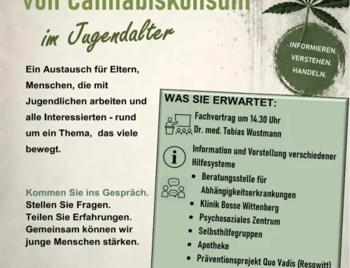 Risiken von Cannabiskonsum im Jugendalter – Fachvortrag und Austausch in Wittenberg